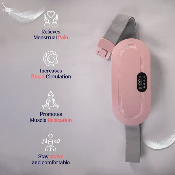 Kivra Period Cramp Relief Heater & Massager – 3 Heat & 3 Massage Modes
